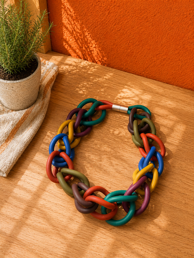 Collar Eslabones XL caucho